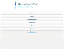 Tablet Screenshot of hannahlloydcsac.com